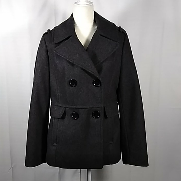 Kenneth Cole Jackets & Blazers - Kenneth Cole gray pea coat 12 0901